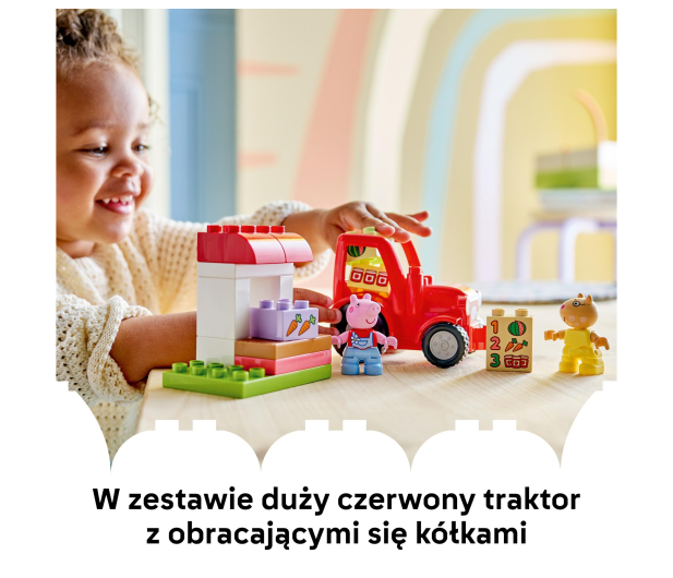 LEGO DUPLO 10468 Peppa Ciągnik i rynek - 1489541 - zdjęcie 7